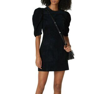 Green Far Out Corduroy Mini Dress • BlankNYC • Statement Sleeves